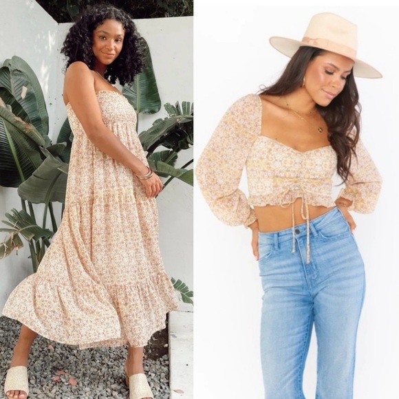 Show Me Your Mumu Set Stevie’s Paisley Rivington Top & Sadie Convertible Skirt S - Picture 13 of 13